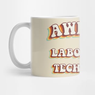 Awesome Laboratory Technician - Groovy Retro 70s Style Mug